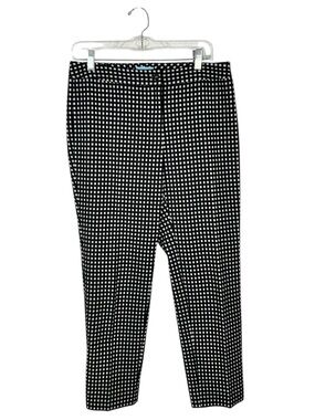 J. McLaughlin Check Patterned Ankle Pants Size 8